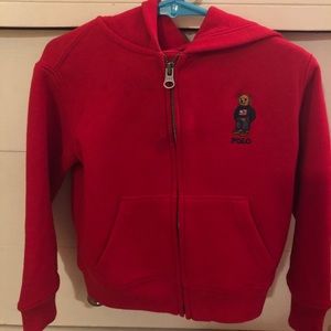 Red Polo jacket. 3t